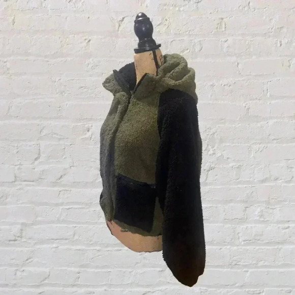 Plush x Revolve Green/Black Teddy Coat - Picture 2 of 6